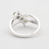 Natural Peridot Silver Ring