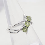 Natural Peridot Silver Ring