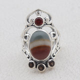 Polychrome Jasper Silver Jewelry Sets