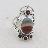 Polychrome Jasper Silver Jewelry Sets