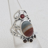 Polychrome Jasper Silver Jewelry Sets