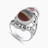 Polychrome Jasper Silver Jewelry Sets