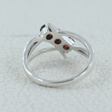 Garnet Silver Rings