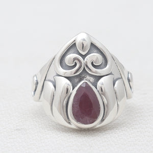 925 Sterling Silver Ruby Rings
