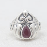 925 Sterling Silver Ruby Rings