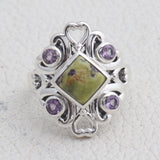 Tasmanian Serpentine Silver Jewelry Sets
