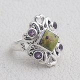 Tasmanian Serpentine Silver Jewelry Sets