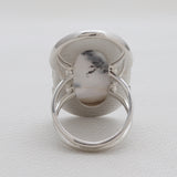 925 Silver Dendritic Opal Rings