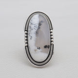 925 Silver Dendritic Opal Rings