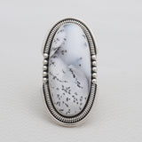 925 Silver Dendritic Opal Rings