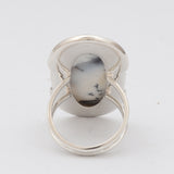 Dendritic Opal Silver Rings