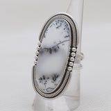 925 Silver Dendritic Opal Rings