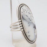 Dendritic Opal Silver Rings