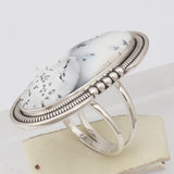 Dendritic Opal Silver Rings