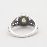 Natural Peridot Silver Ring