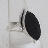 Black Tourmaline Silver Rings