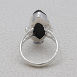 Black Tourmaline Silver Rings