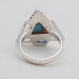 925 Sterling Silver Dendritic Opal Rings