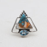 925 Sterling Silver Dendritic Opal Rings