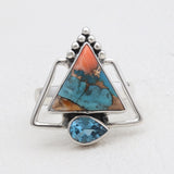 925 Sterling Silver Dendritic Opal Rings
