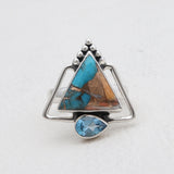 925 Sterling Silver Dendritic Opal Rings