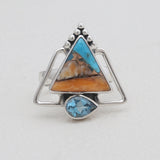 925 Sterling Silver Dendritic Opal Rings