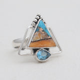 925 Sterling Silver Dendritic Opal Rings