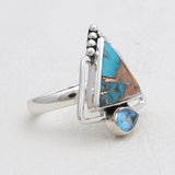 925 Sterling Silver Dendritic Opal Rings