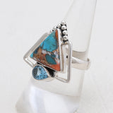 925 Sterling Silver Dendritic Opal Rings