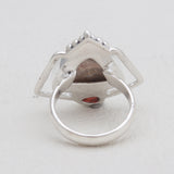 925 Sterling Silver Dendritic Opal Rings