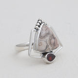 925 Sterling Silver Dendritic Opal Rings
