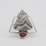 925 Sterling Silver Dendritic Opal Rings