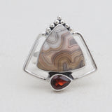 925 Sterling Silver Dendritic Opal Rings