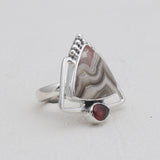 925 Sterling Silver Dendritic Opal Rings