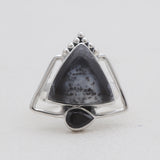925 Sterling Silver Dendritic Opal Rings
