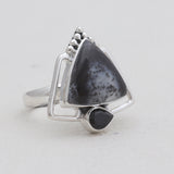 925 Sterling Silver Dendritic Opal Rings
