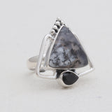 925 Sterling Silver Dendritic Opal Rings
