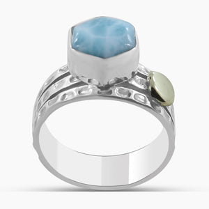 Larimar Silver Rings