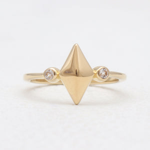 Gold Vermeil White Topaz Rings
