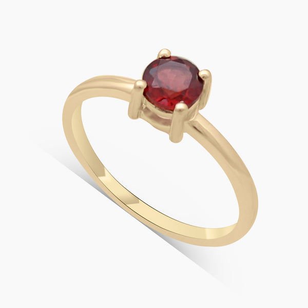 Gold Vermeil Garnet Rings