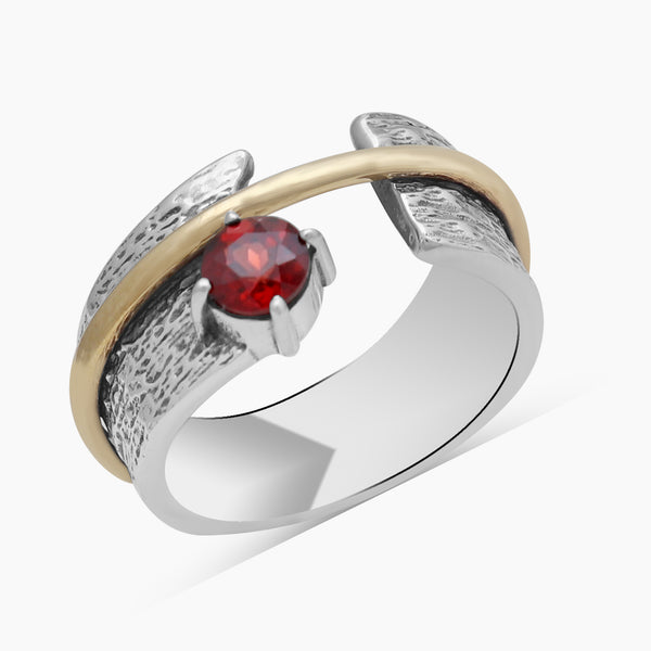 925 Sterling Silver Garnet Rings