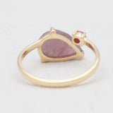 Gold Vermeil Lapis Lazuli Adjustable Rings