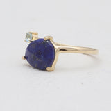 Gold Vermeil Lapis Lazuli Adjustable Rings