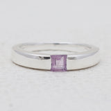 Amethyst Silver Rings