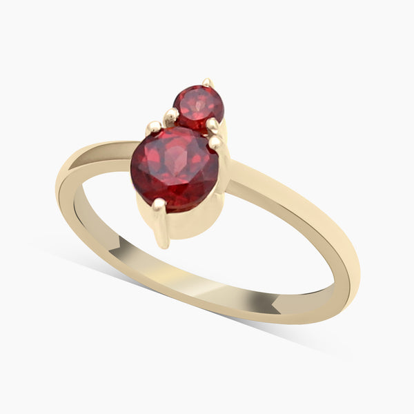 Gold Vermeil Garnet Rings