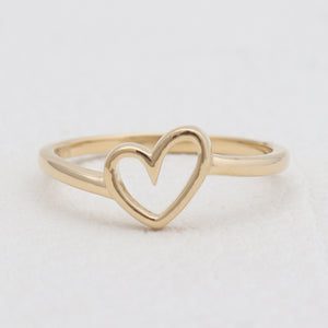 Gold Vermeil Heart Rings