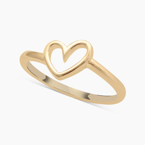 Gold Vermeil Heart Rings