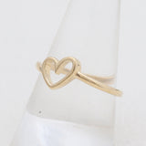 Gold Vermeil Heart Rings