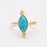 925 Silver Gold Plated Hessonite Rings
