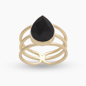 Gold Vermeil Black Onyx Rings